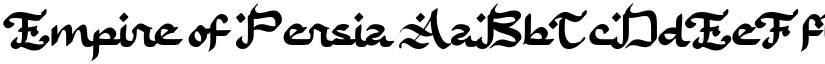 Empire of Persia font