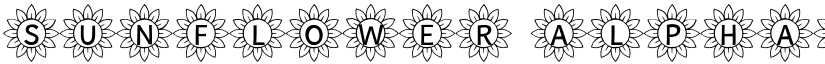 Sunflower Alphabet font