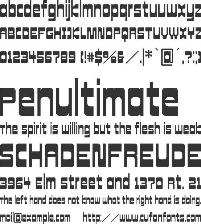 Cowboy Hippie Pro font preview