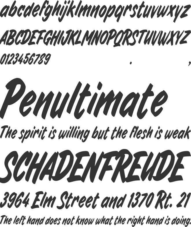 Boom Shakalaka font preview