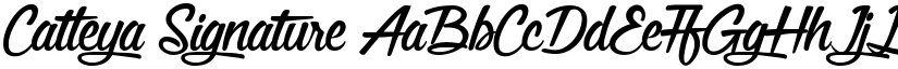 Catleya Signature font