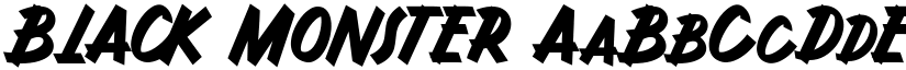 BLACK MONSTER font