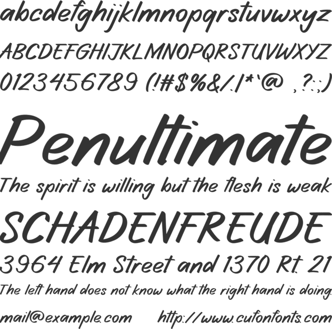 LOOKOUT font preview