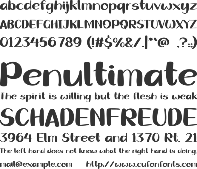 Sunday Vibe font preview