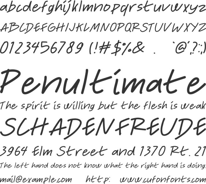 Silver Moon font preview