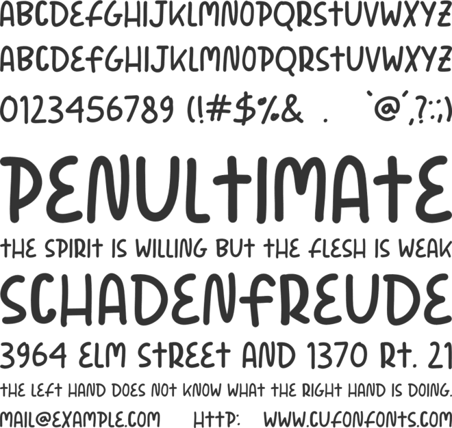 Happy Nation font preview