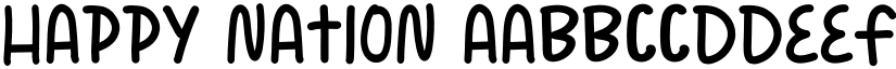 Happy Nation font