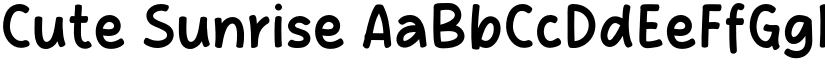 Cute Sunrise font