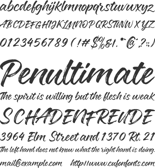 Huile de Jacinthe font preview
