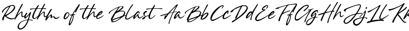 Rhythm of the Blast font