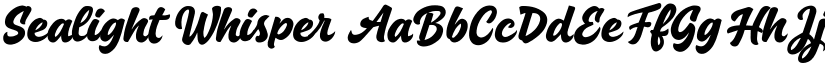Sealight Whisper font