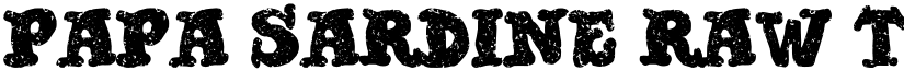 Papa Sardine Raw Trial font