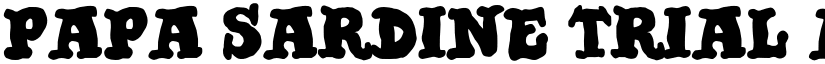 Papa Sardine Trial font