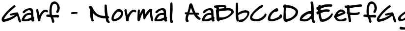 Garf - Normal font