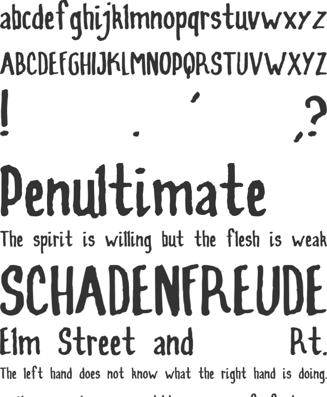 LIRKIV Tiramisu font preview