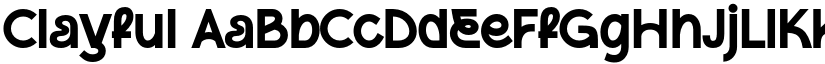 Clayful font