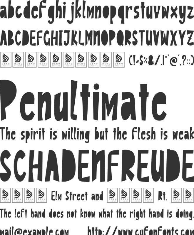 Waveroo Tropical font preview