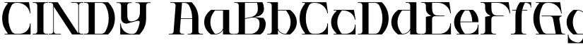 CINDY font