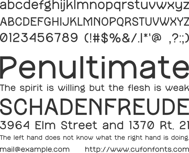 Radja font preview