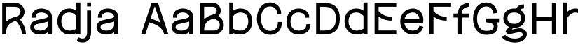 Radja font