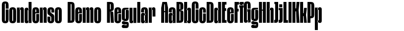 Condenso Demo Regular font
