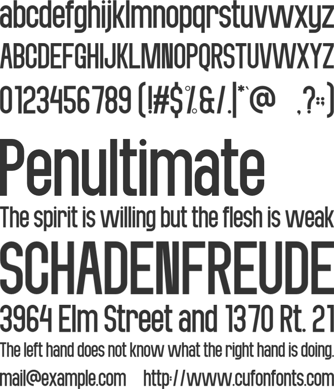 Qanielo font preview