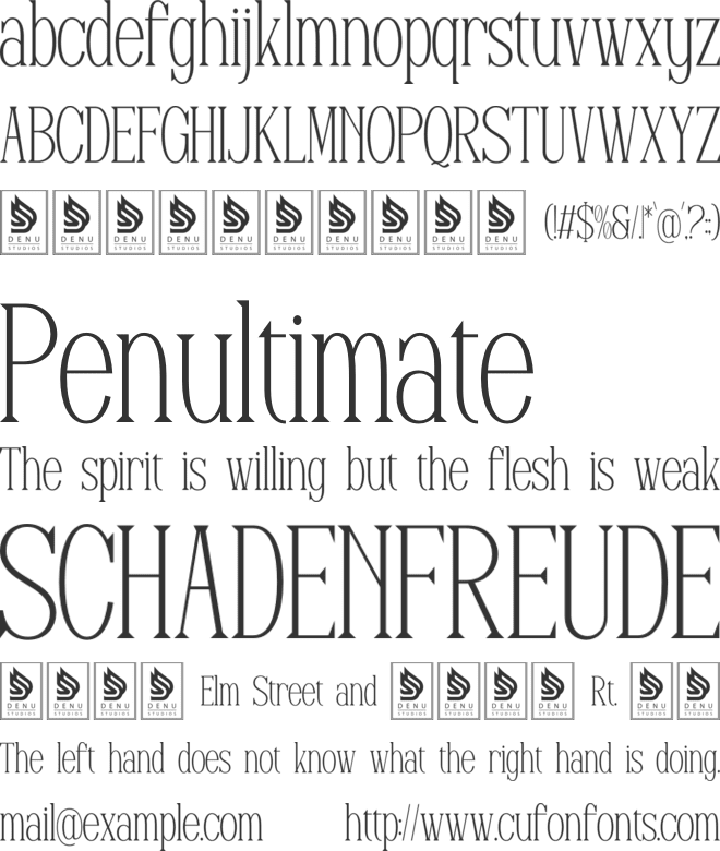 Reftoliya font preview