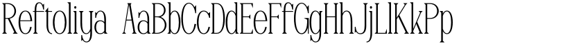 Reftoliya font