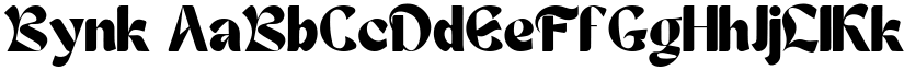 Bynk font