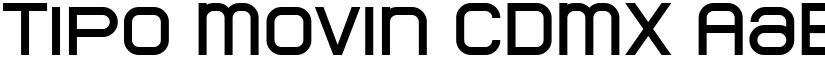 Tipo Movin CDMX font