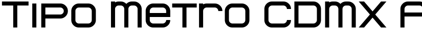Tipo Metro CDMX font