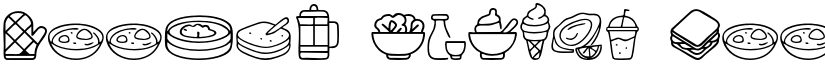 Foodie Snacks Doodle font