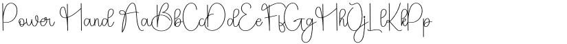 Power Hand font