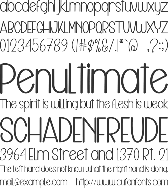Winter Sweety font preview