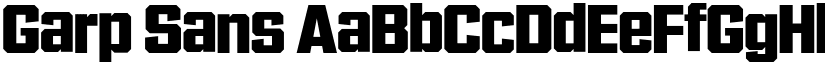 Garp Sans font