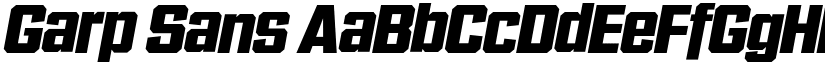 Garp Sans font