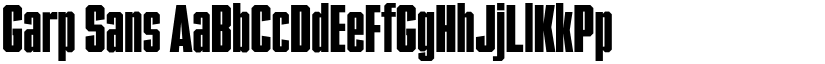 Garp Sans font