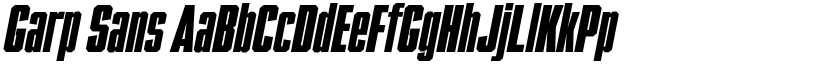 Garp Sans font