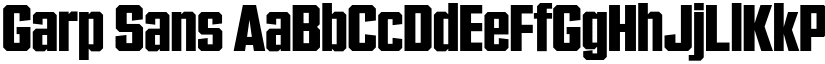 Garp Sans font