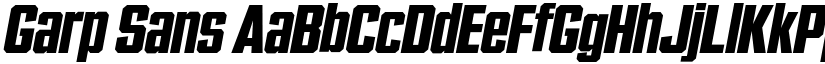 Garp Sans font