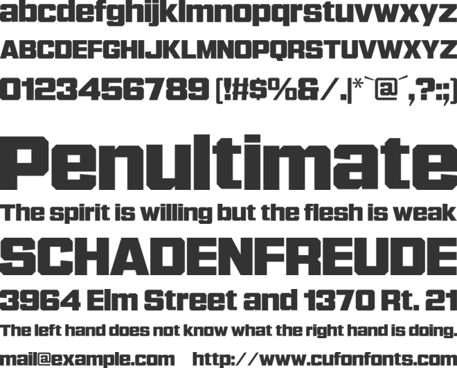 Garp Sans font preview