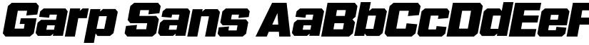 Garp Sans font