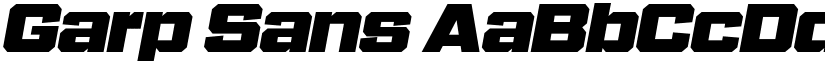 Garp Sans font
