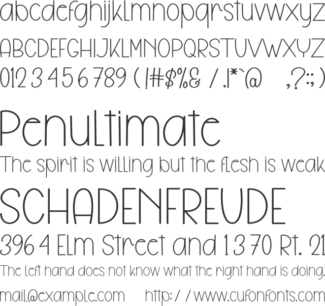 School Alphabet font preview