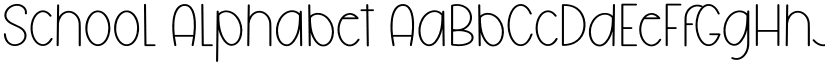 School Alphabet font