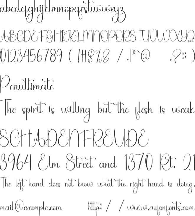 Better Candy font preview