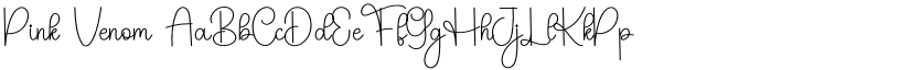 Pink Venom font