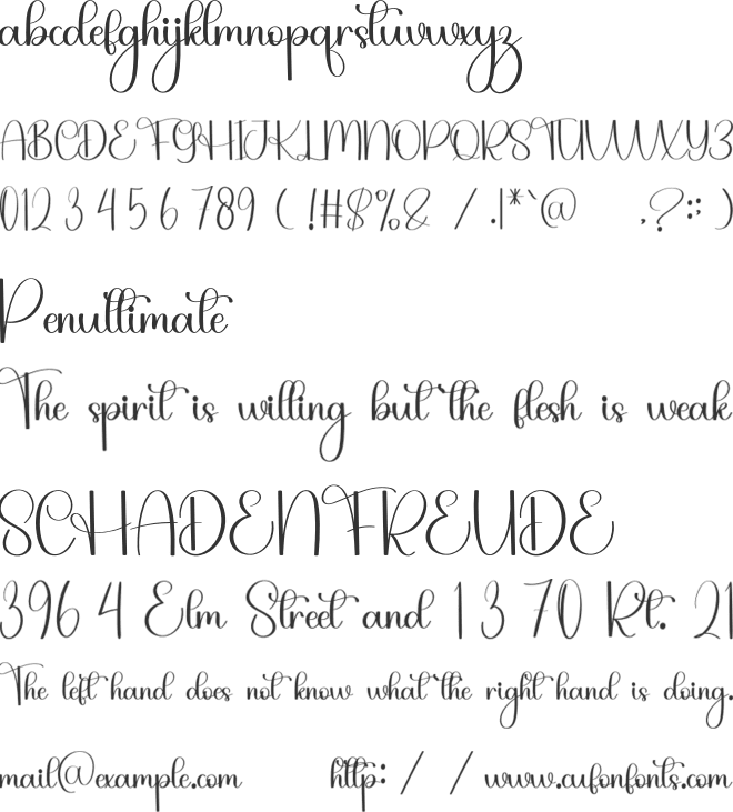 Pink Latte font preview