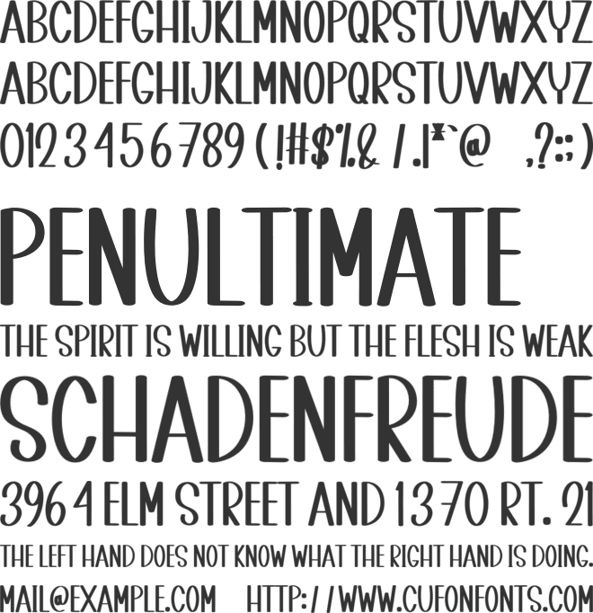 Romantic  Bestival font preview