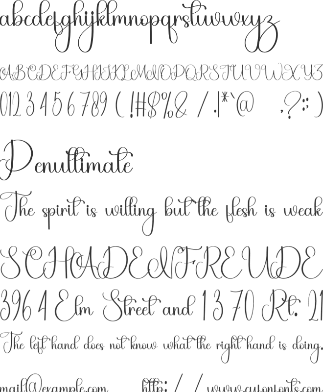 Magnolia Flower font preview
